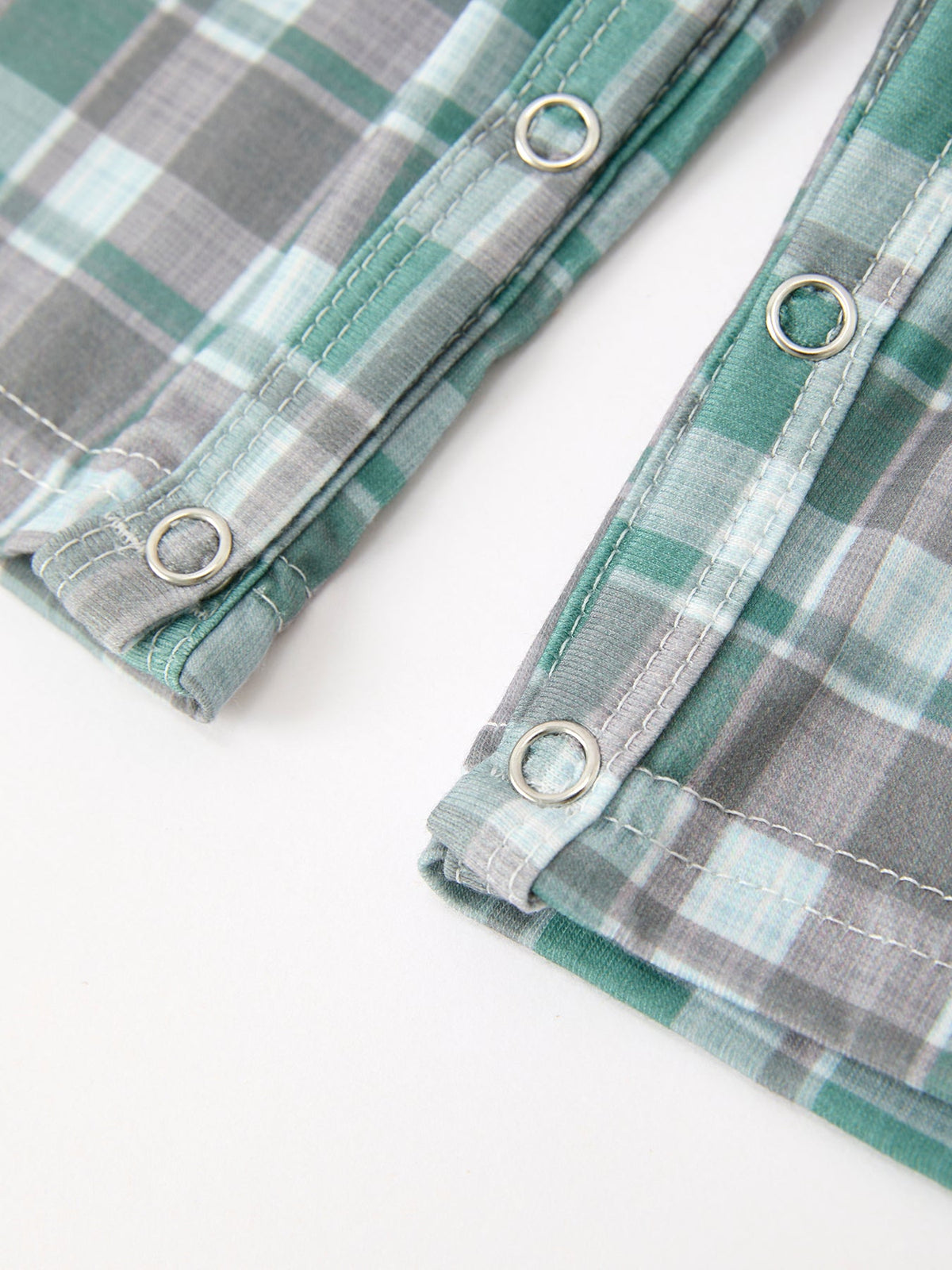 Rylee Faith Designs - Plaid Moose Smocked Baby Boy JonJon - alternate view 5