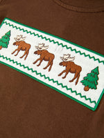 Rylee Faith Designs - Plaid Moose Smocked Boys Short Sleeve Pant Set - alternate view 5