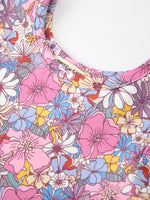 Rylee Faith Designs - Fall Vintage Floral Print Girls Long Sleeve Twirl Dress - alternate view 9