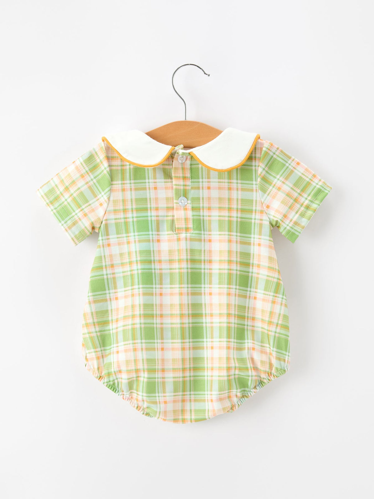 Rylee Faith Designs - Thanksgiving Turkey Smocked Baby Boy JonJon - alternate view 2