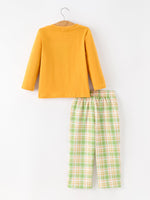 Rylee Faith Designs - Thanksgiving Turkey Smocked Boys Pant Set - alternate view 2