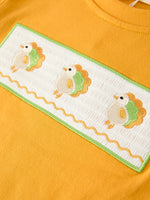 Rylee Faith Designs - Thanksgiving Turkey Smocked Boys Pant Set - alternate view 3