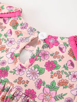 Rylee Faith Designs - Hot Pink Floral Petals Collar Girl Dress - alternate view 4