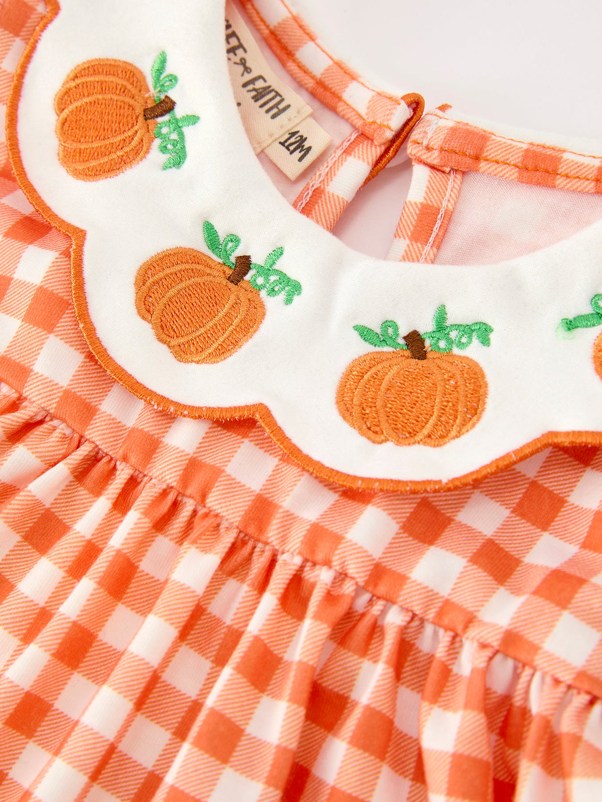 Rylee Faith Designs - Thanksgiving Halloween Pumpkin Puff Sleeve Girls Bloomer Set - alternate view 7