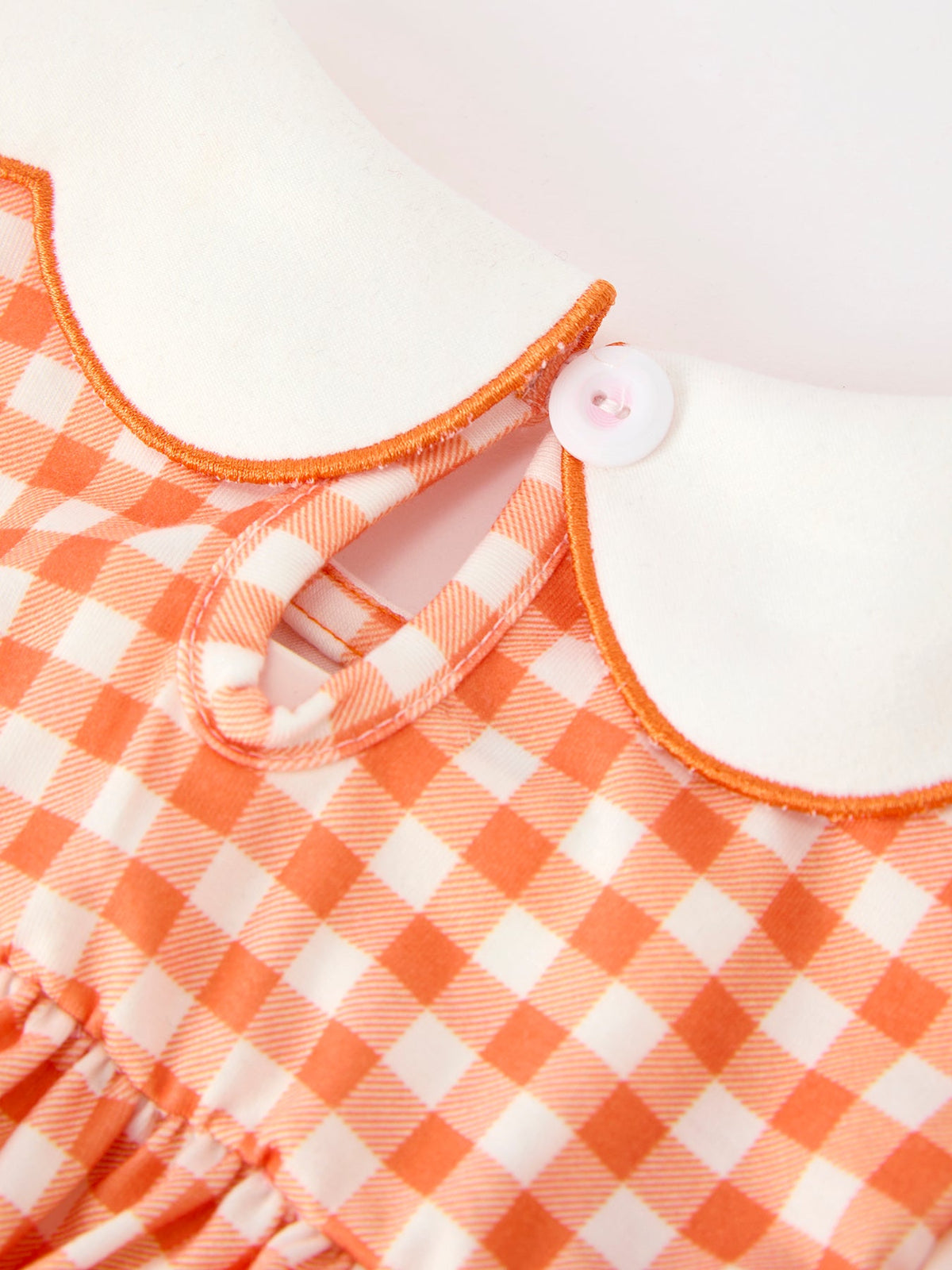 Rylee Faith Designs - Fall Pumpkin Embroidered Puff Sleeve Girls Dress - alternate view 9