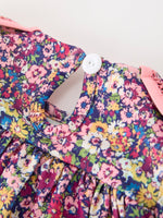 Rylee Faith Designs - Pink Floral Petals Collar Girl Dress - alternate view 4