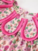 Rylee Faith Designs - Hot Pink Floral Petals Collar Girl Bloomer Set - alternate view 5