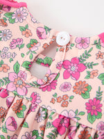 Rylee Faith Designs - Hot Pink Floral Petals Collar Girl Bloomer Set - alternate view 6