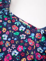 Rylee Faith Designs - Fall Vintage Wildflower Puff Sleeve Girls Dress - alternate view 3