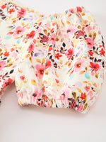 Rylee Faith Designs - Fall Vintage Floral Puff Sleeve Girls Dress - alternate view 4