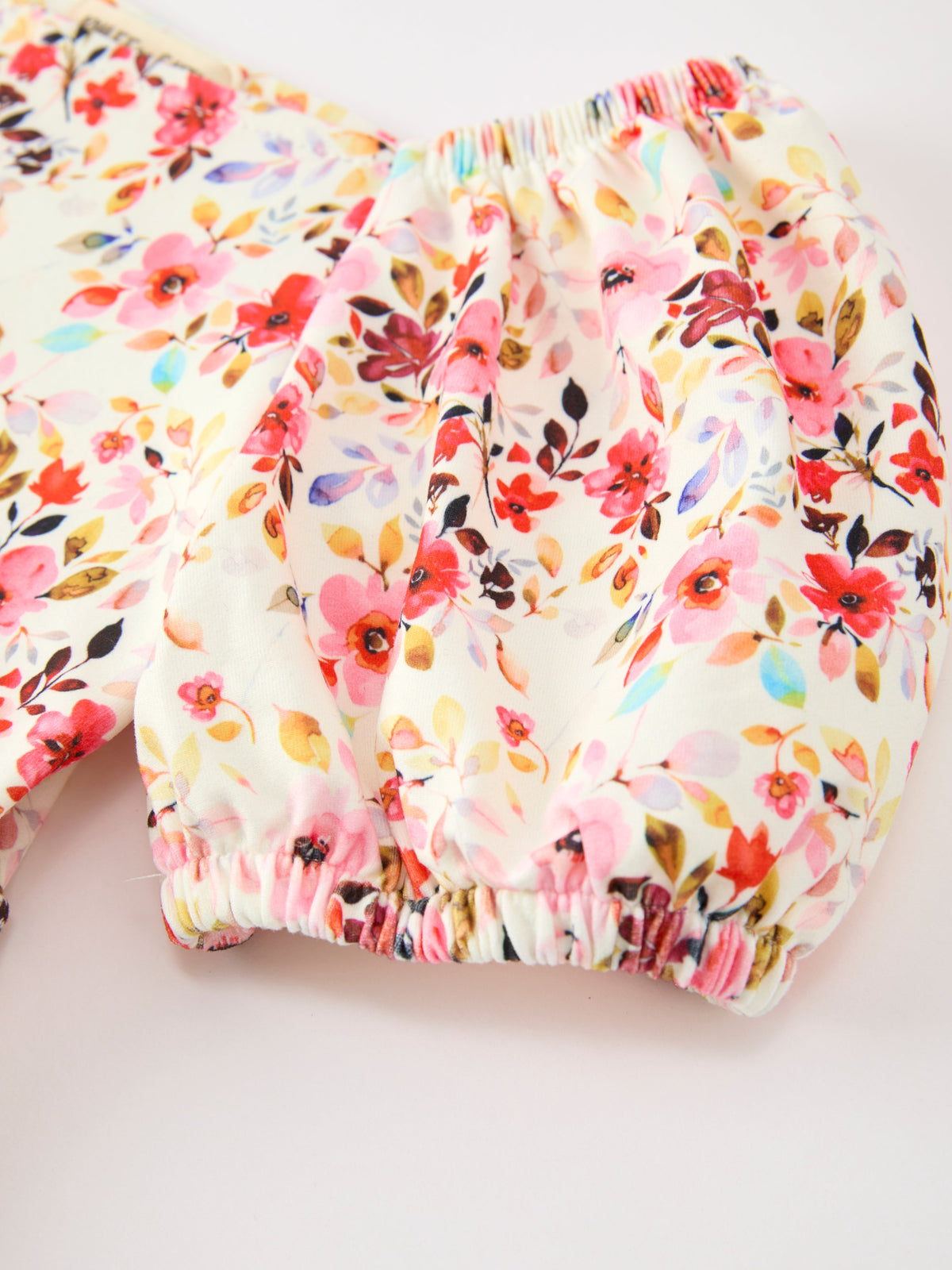 Rylee Faith Designs - Fall Vintage Floral Puff Sleeve Girls Dress - alternate view 4