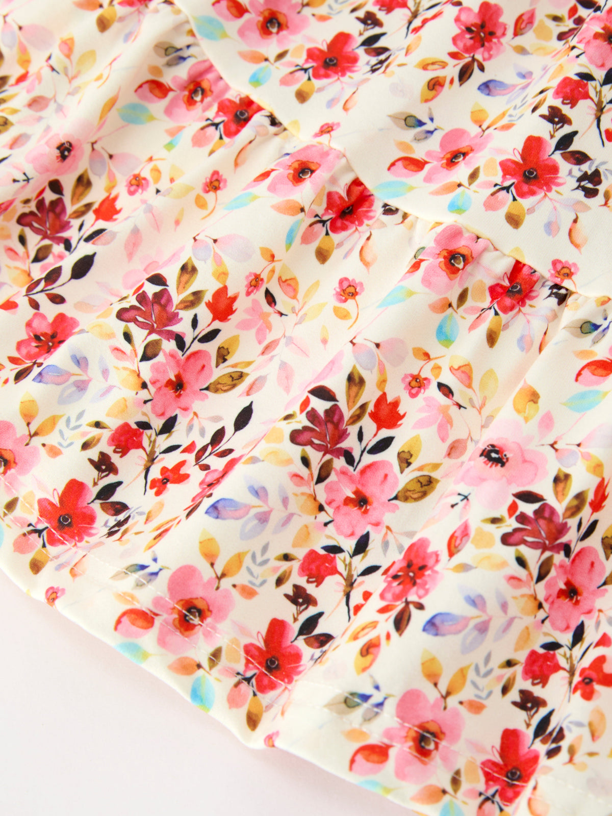 Rylee Faith Designs - Fall Vintage Floral Puff Sleeve Girls Dress - alternate view 5