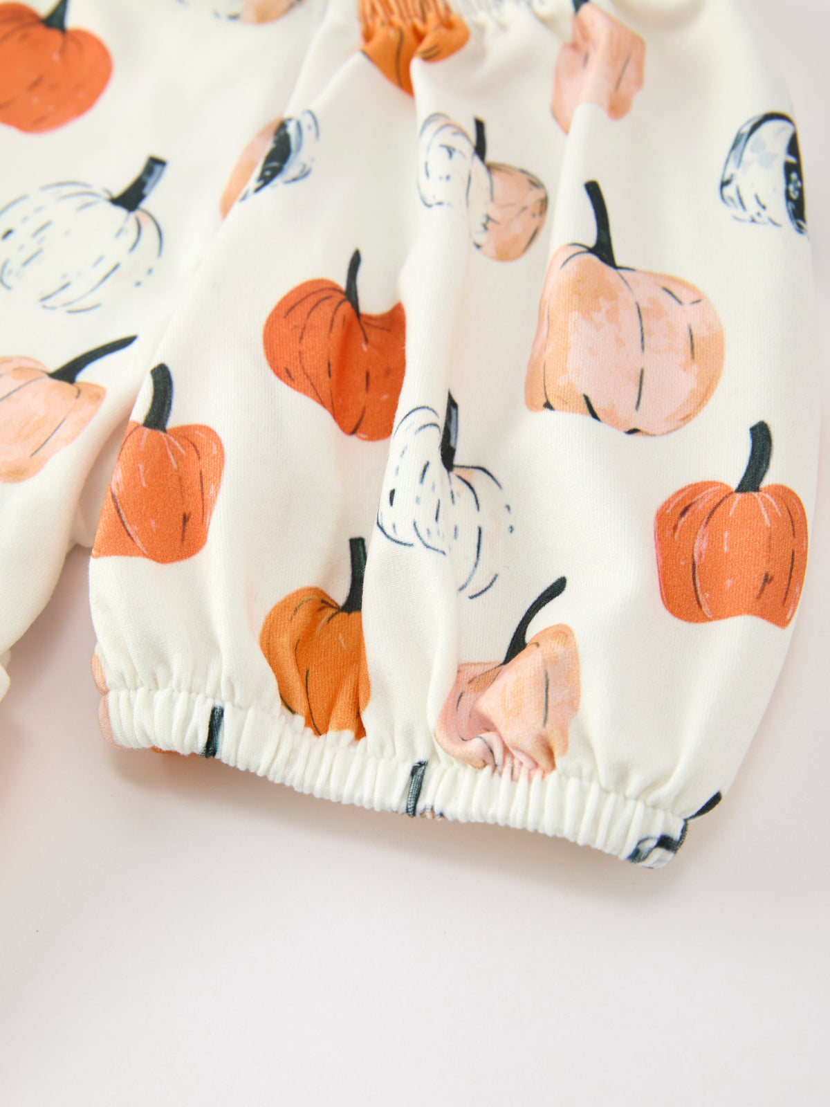 Rylee Faith Designs - Fall Pumpkin Puff Sleeve Girls Dress - alternate view 9