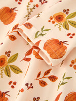 Rylee Faith Designs - Fall Pumpkin Floral Girls Twirl Dress Long Sleeve - alternate view 4