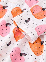 Rylee Faith Designs - Fall Pumpkin Print Girls Twirl Dress Long Sleeve - alternate view 4