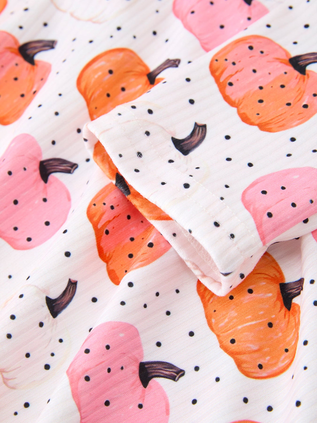 Rylee Faith Designs - Fall Pumpkin Print Girls Twirl Dress Long Sleeve - alternate view 4