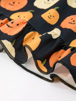 Rylee Faith Designs - Halloween Pumpkin Print Square Neck Girls Dress - alternate view 5