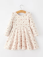 Rylee Faith Designs - Fall Pumpkin Bow Girls Twirl Dress - alternate view 8