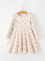 Rylee Faith Designs - Fall Pumpkin Bow Girls Twirl Dress - alternate view 7