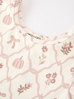 Rylee Faith Designs - Fall Pumpkin Bow Girls Twirl Dress - alternate view 9