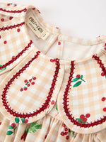 Rylee Faith Designs - Fall Gingham Girls Dress Ruffle Collar Bow - alternate view 8