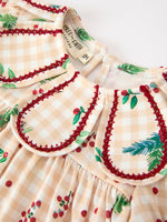Rylee Faith Designs - Fall Gingham Baby Bloomer Set Ruffle Collar Bow - alternate view 7