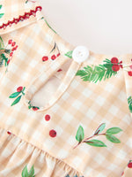 Rylee Faith Designs - Fall Gingham Baby Bloomer Set Ruffle Collar Bow - alternate view 8