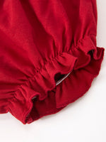 Rylee Faith Designs - Fall Gingham Baby Bloomer Set Ruffle Collar Bow - alternate view 9
