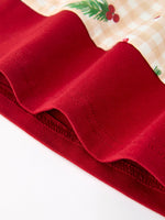 Rylee Faith Designs - Fall Gingham Girls Dress Ruffle Collar Bow - alternate view 9