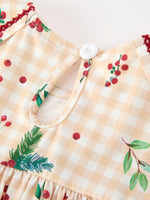 Rylee Faith Designs - Fall Gingham Girls Dress Ruffle Collar Bow - alternate view 10
