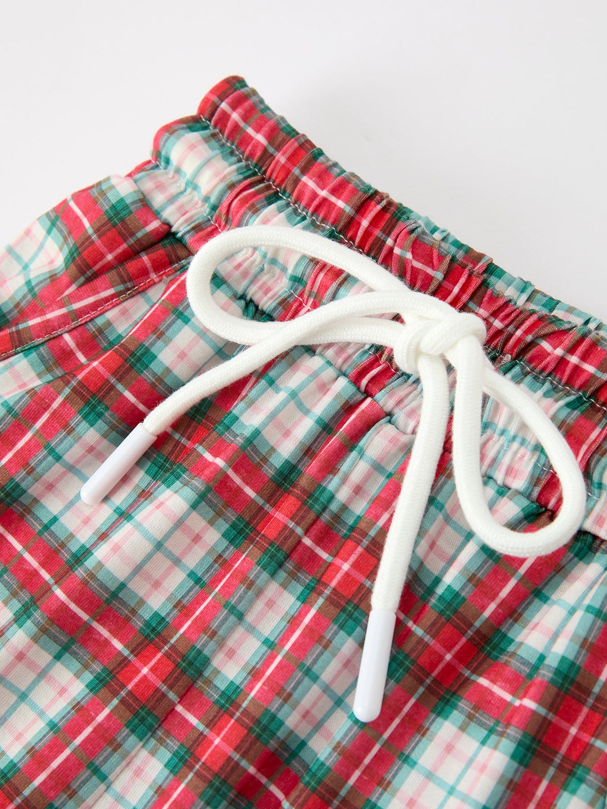 Rylee Faith Designs - Christmas Tree Plaid Boys Set Long Sleeve Top Pants - alternate view 3