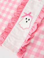 Rylee Faith Designs - Halloween Ghost Embroidered Girls Dress Peter Pan Collar Bow - alternate view 5