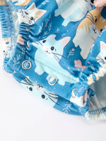 Rylee Faith Designs - Fall Cat Print Girls Long Sleeve Romper - alternate view 10