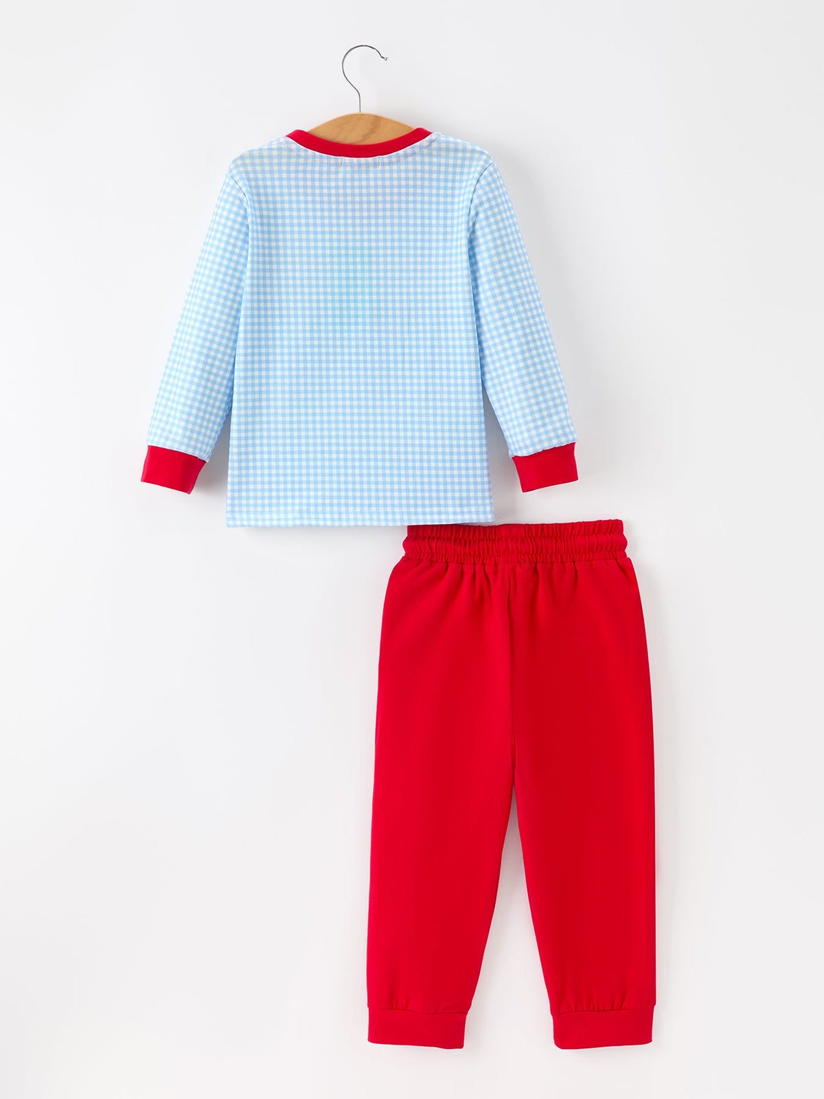 Rylee Faith Designs - Christmas Santa Smocked Embroidered Boys Pant Set - alternate view 2