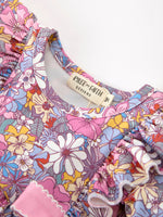 Rylee Faith Designs - Fall Vintage Floral Print Girls Long Sleeve Romper - alternate view 9