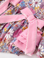 Rylee Faith Designs - Fall Vintage Floral Print Girls Long Sleeve Romper - alternate view 10