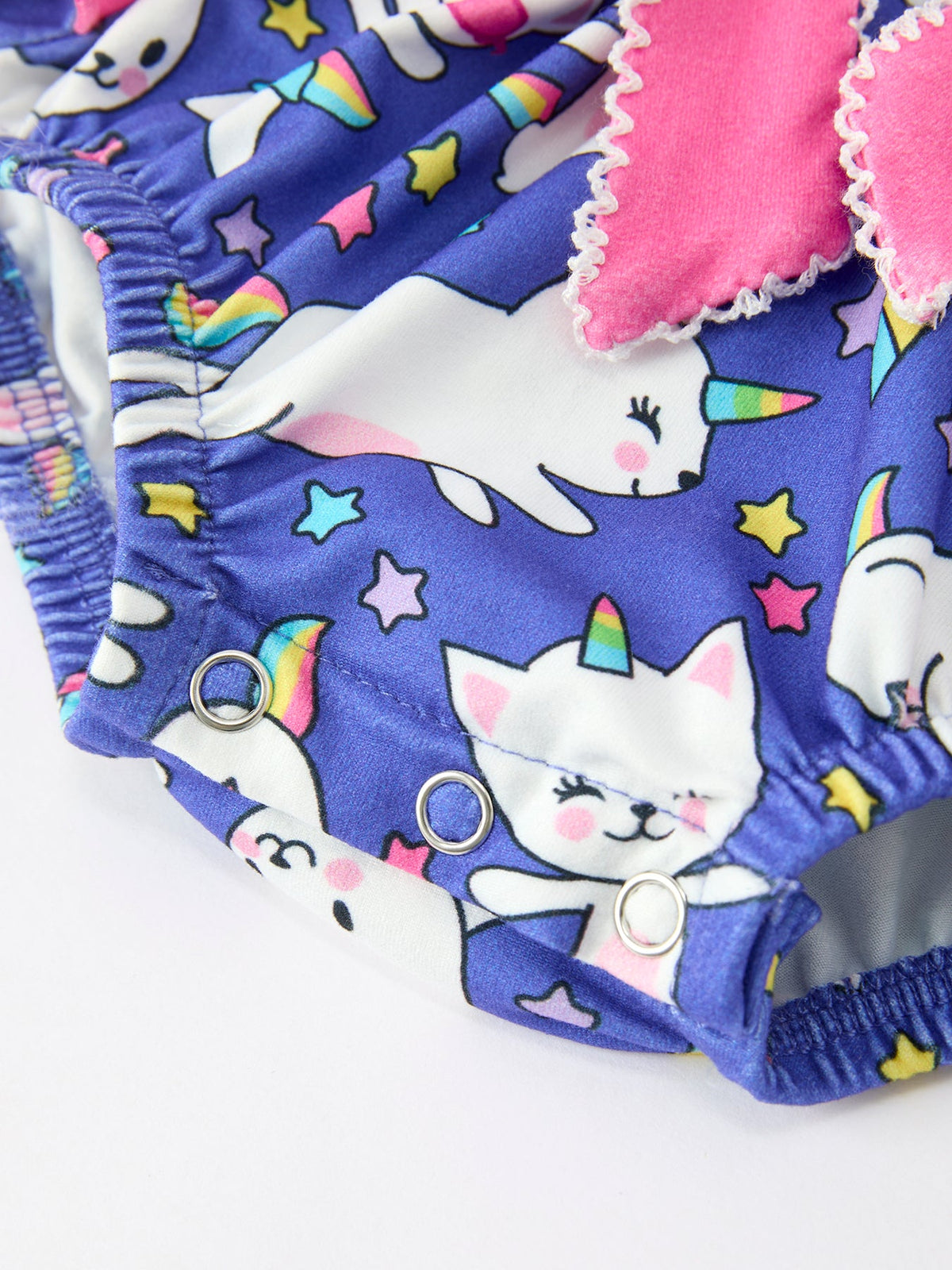 Rylee Faith Designs - Fall Ghost Cat Print Girls Long Sleeve Romper - alternate view 5