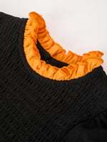 Rylee Faith Designs - Girls Halloween Dog Pumpkin Black Bloomers Set - alternate view 3