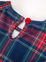 Rylee Faith Designs - Fall Plaid Girl Set Petal Collar Puff Sleeve Bloomer - alternate view 10