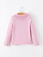 Rylee Faith Designs - Girls Ghost Bow Knit Sweater Halloween Cute Embroidered Pullover - alternate view 7