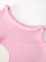Rylee Faith Designs - Girls Ghost Bow Knit Sweater Halloween Cute Embroidered Pullover - alternate view 8