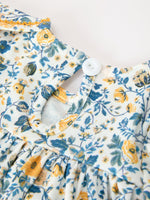 Rylee Faith Designs - Floral Girls Outfit Set Yellow Puff Sleeve Top Bloomers Set - alternate view 4