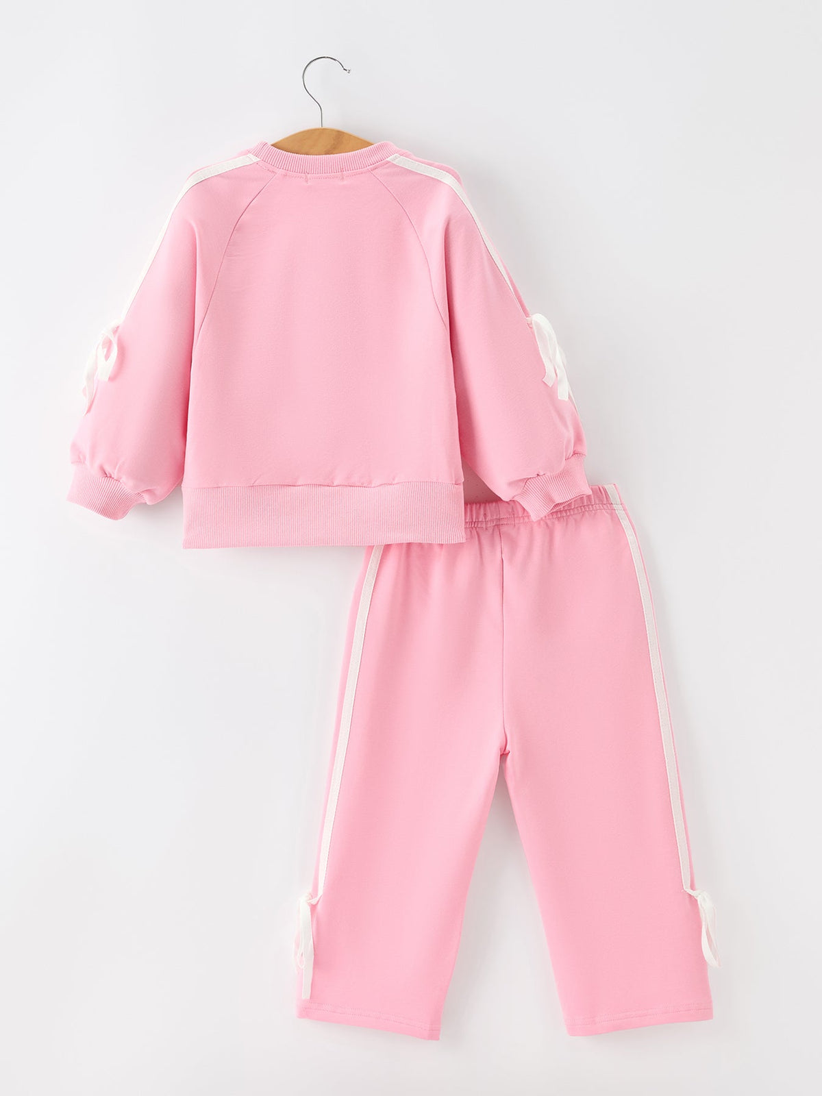 Rylee Faith Designs - Girls Bow Trim Sweatshirt and Pants Set - alternate view 14