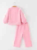 Rylee Faith Designs - Girls Bow Trim Sweatshirt and Pants Set - alternate view 14