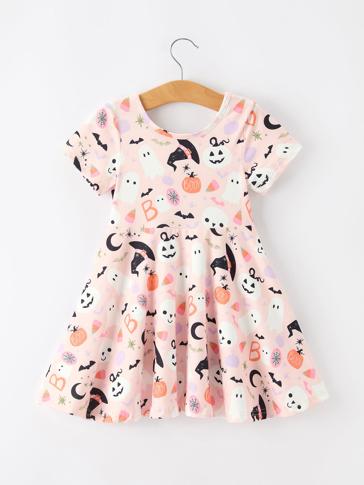 Rylee Faith Designs - Halloween Ghost Girl Twirl Dress Short-sleeved - alternate view 7