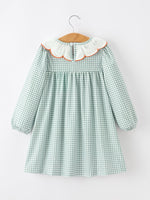 Rylee Faith Designs - Halloween Thanksgiving Pumpkin Embroidery Girls Dress Peter Pan Collar - alternate view 8