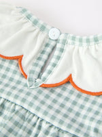 Rylee Faith Designs - Halloween Thanksgiving Embroidered Pumpkin Girls Bloomer Set - alternate view 9