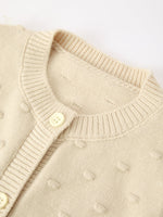 Rylee Faith Designs - Christmas Tree Knit Cardigan Kids Holiday Sweater Button Front - alternate view 9