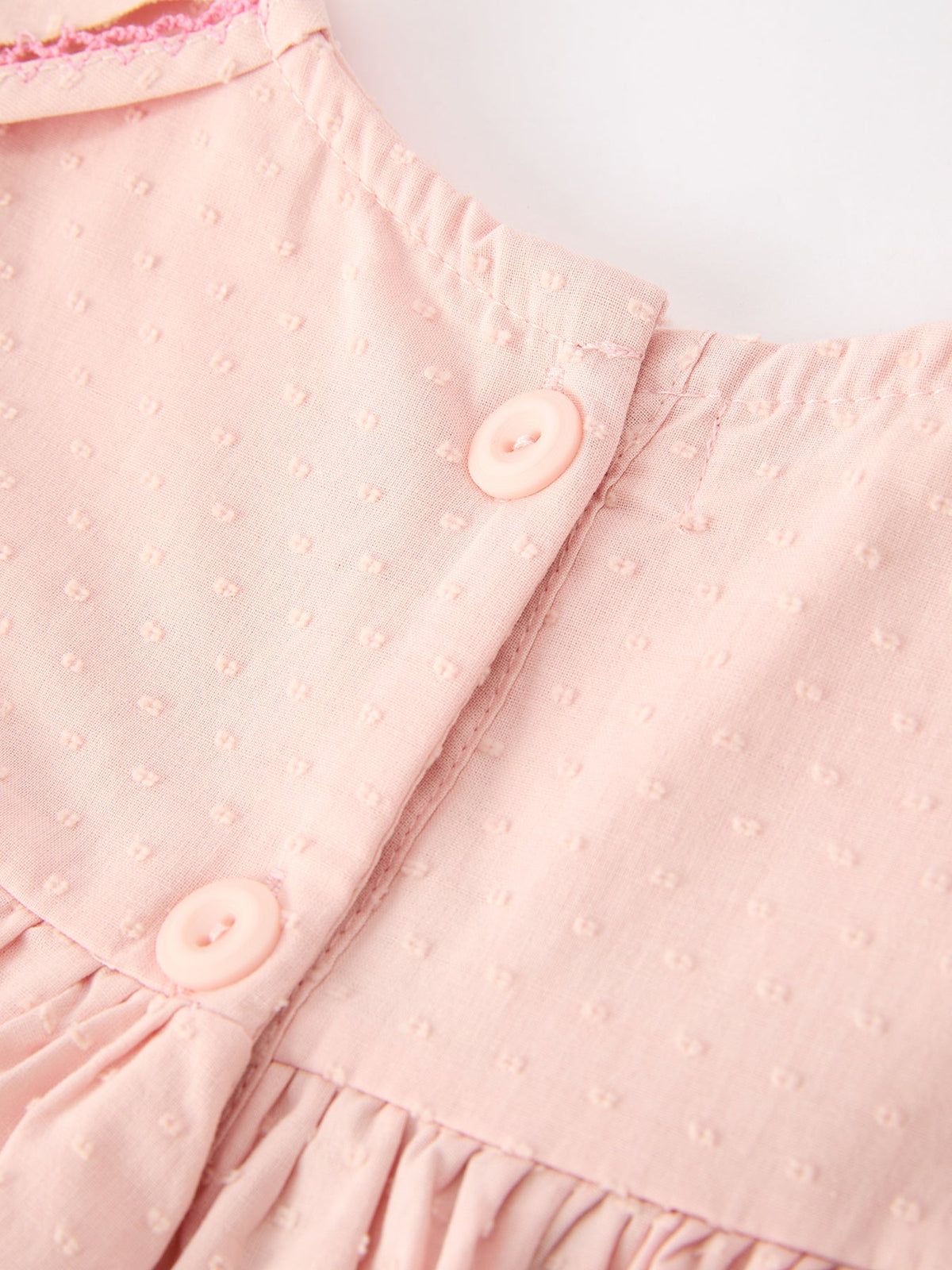 Rylee Faith Designs - Fall Baby Girl Pink Floral Embroidered Peter Pan Collar Dress - alternate view 4