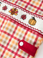 Rylee Faith Designs - Boy Thanksgiving Pumpkin Turkey Maple Leaf Plaid Jonjon - alternate view 4